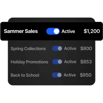 Manage all campaigns