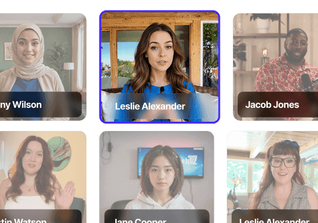 Choose Avatar & Voice Choose Avatar & Voice