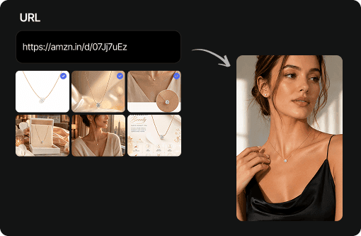 URL to jewelry video ad in minutes