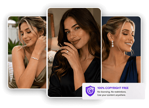 Full commercial licence for jewelry ads