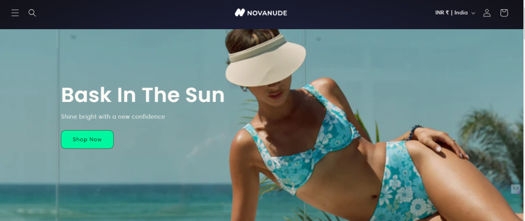 nova nude as perfect example of shopify store