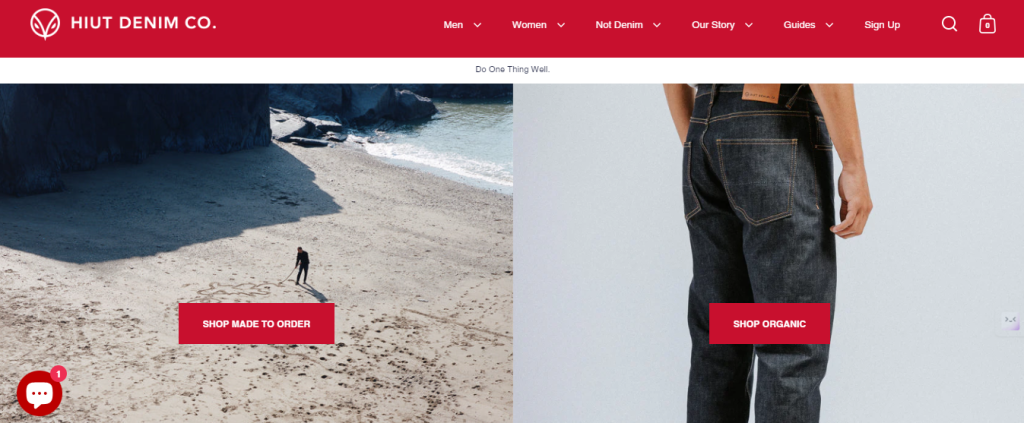 store of one product on shopify