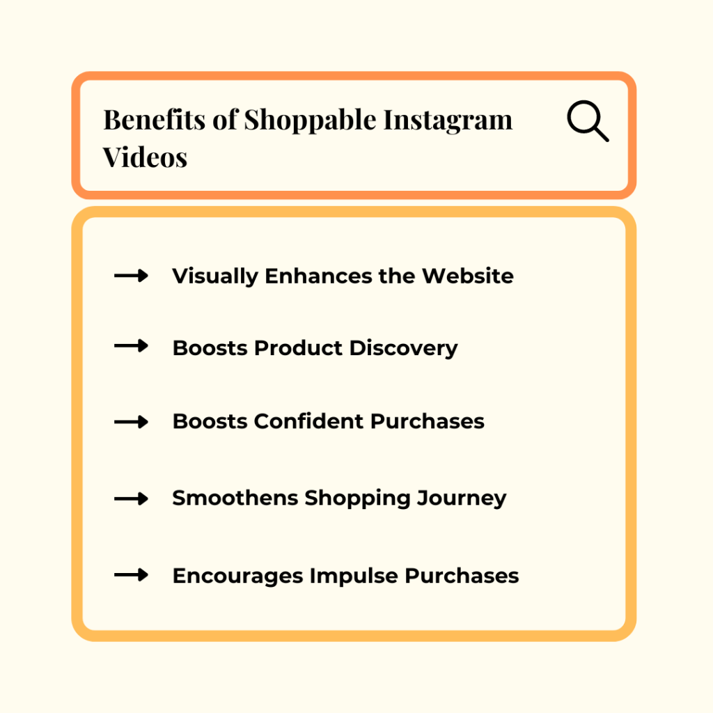 Benefits of shoppable instagram video