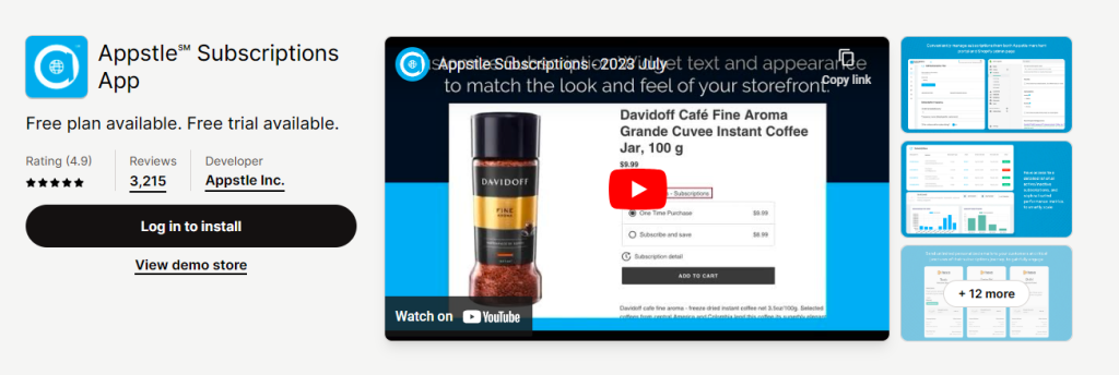 Shopify Subscription App