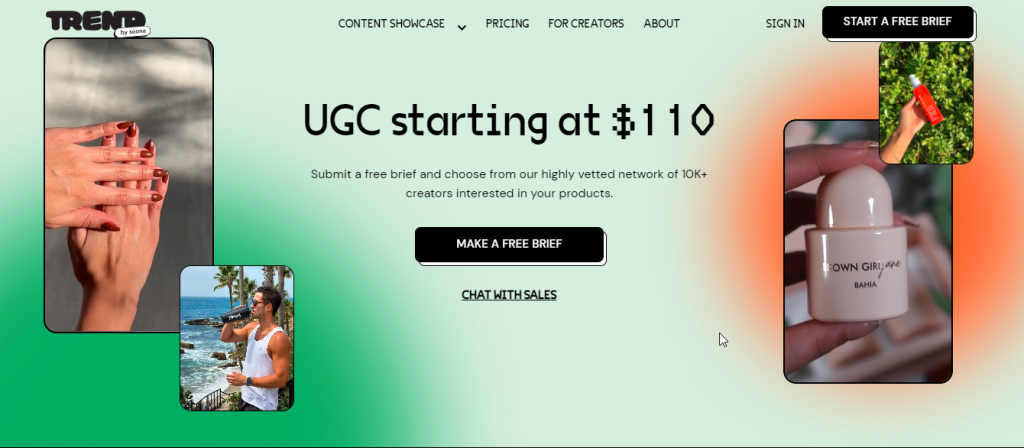platform for finding UGC creators