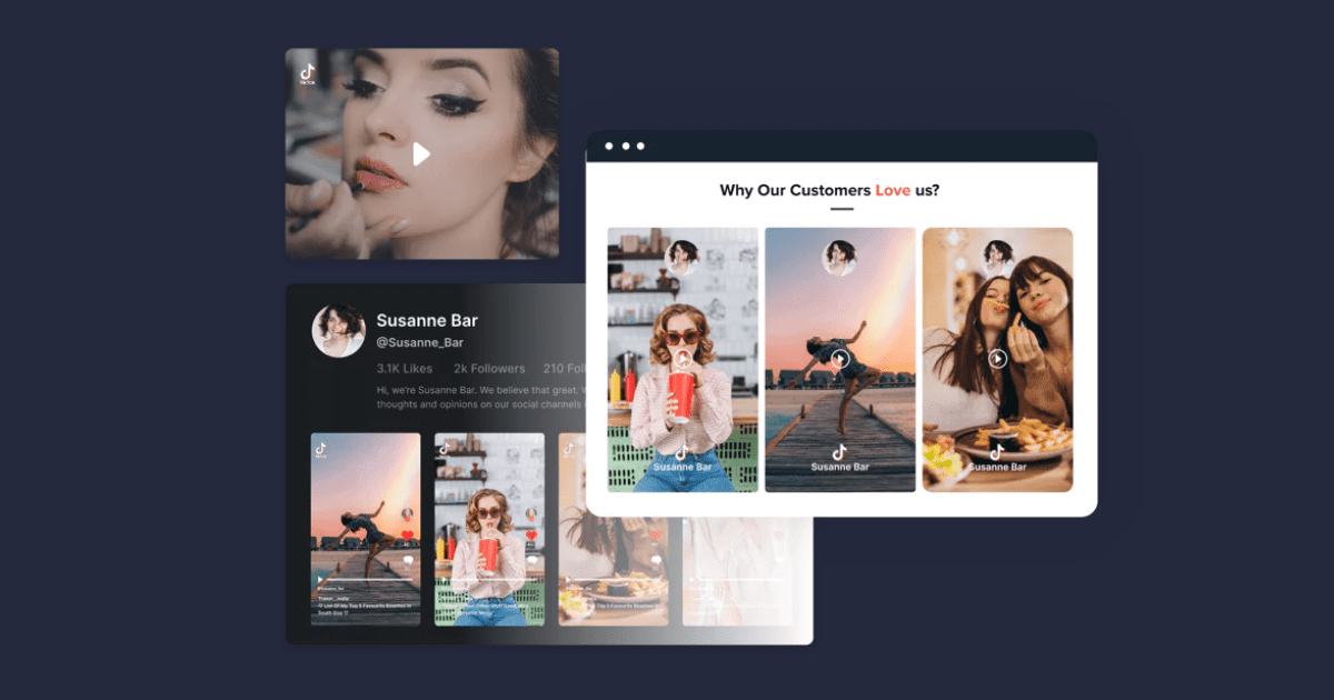 Embed Tiktok Videos on website