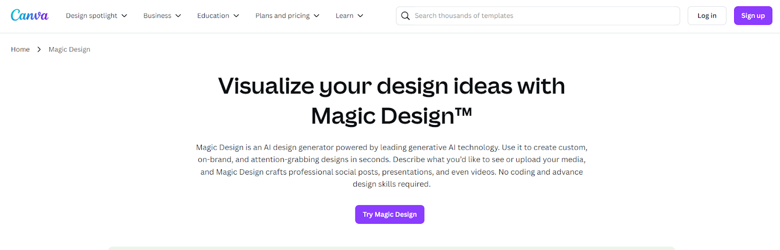 Canva: AI Designing Tool 