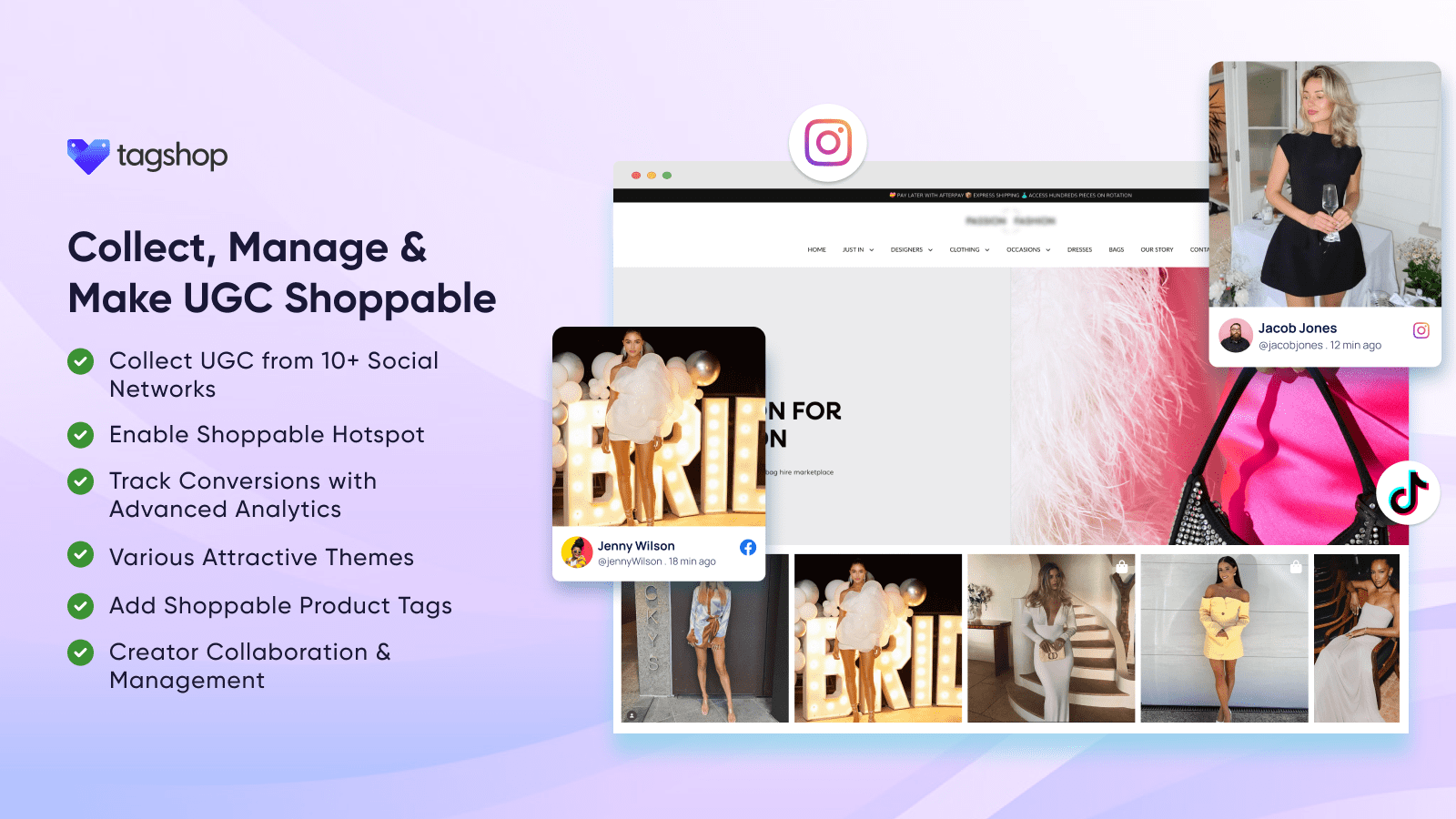 Tagshop - Best UGC Platform with AI Recommandation Feature