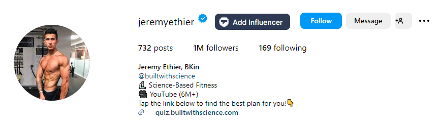 top male fitness influencers