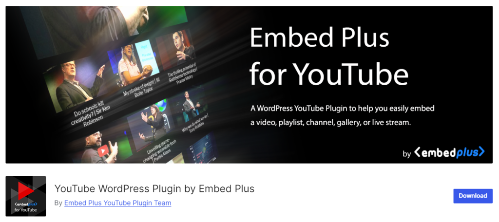 embed plus wp plugin