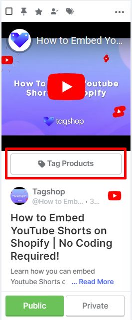 tag youtube products