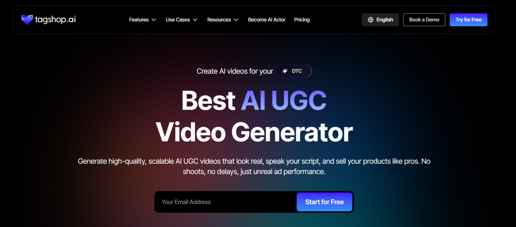 ai ugc video generator Tagshop AI