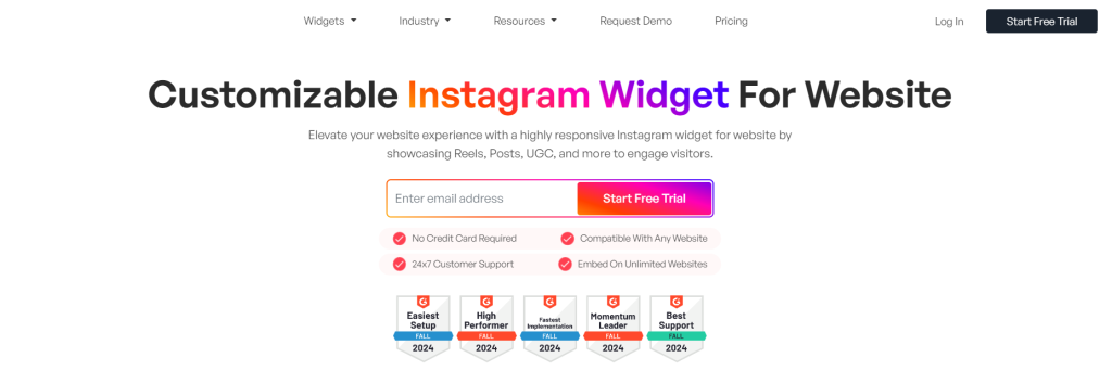 instagram widget for website