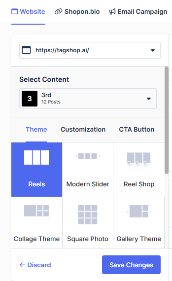 customize your video feed