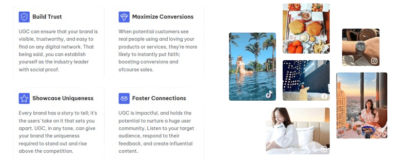 User-generated content to improve website engagement