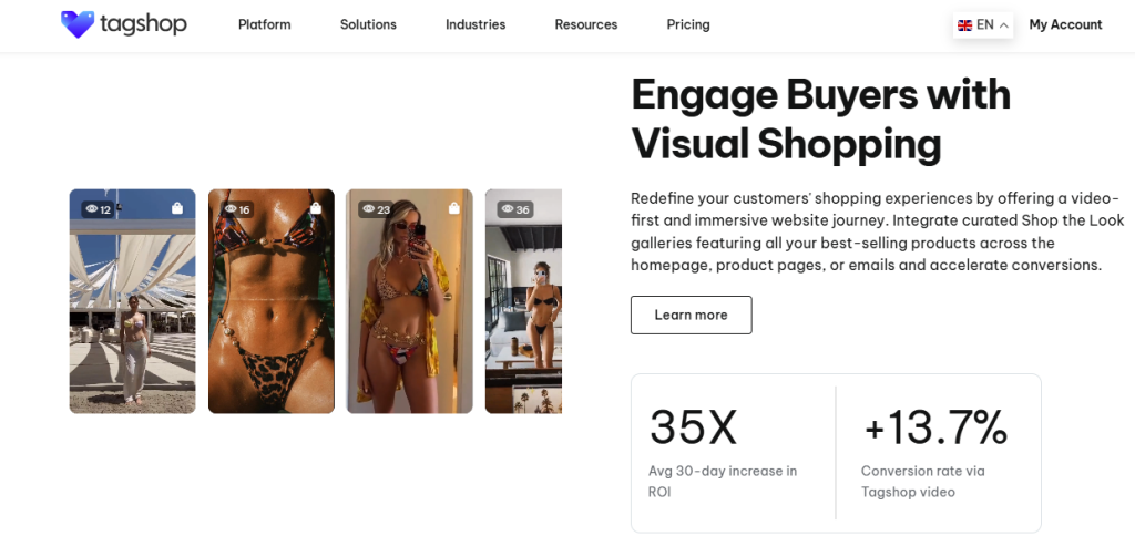 tagshop as a video shopping platform