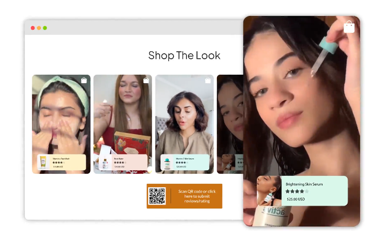 video shopping features