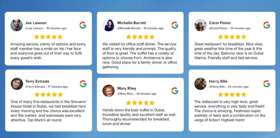 embed reviews in web pages