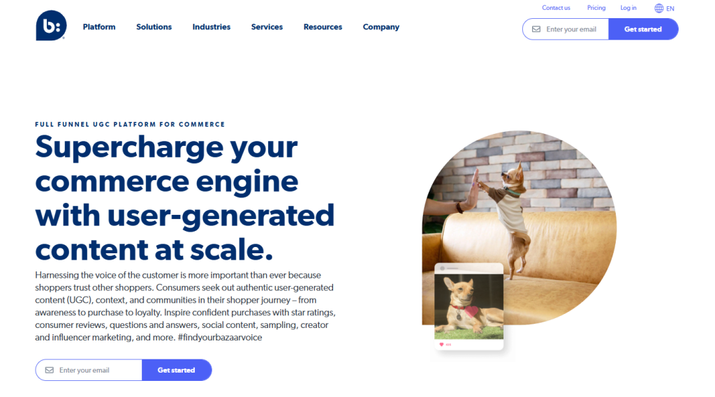customer feedback platform - bazaarvoice