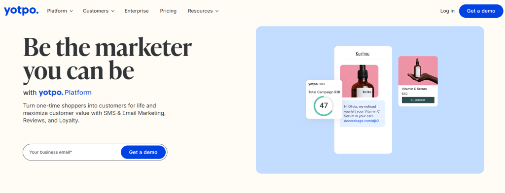 reviews and ratings platform - yotpo