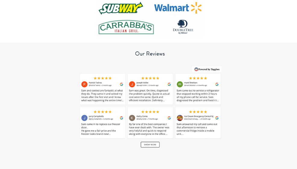 embed reviews on website