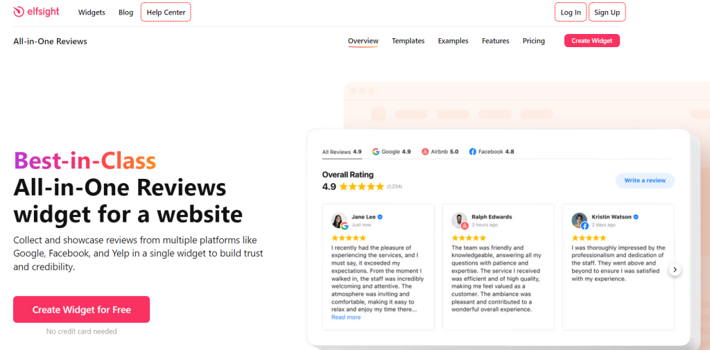 elfsight reviews for business