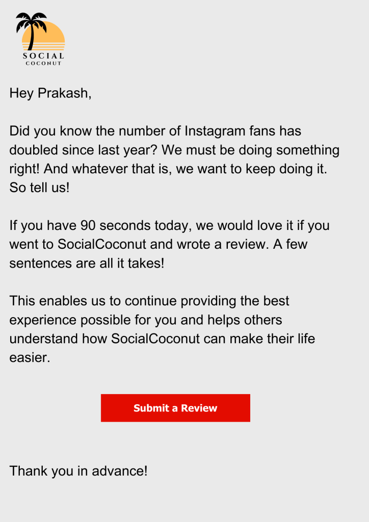 Review Request Email Image