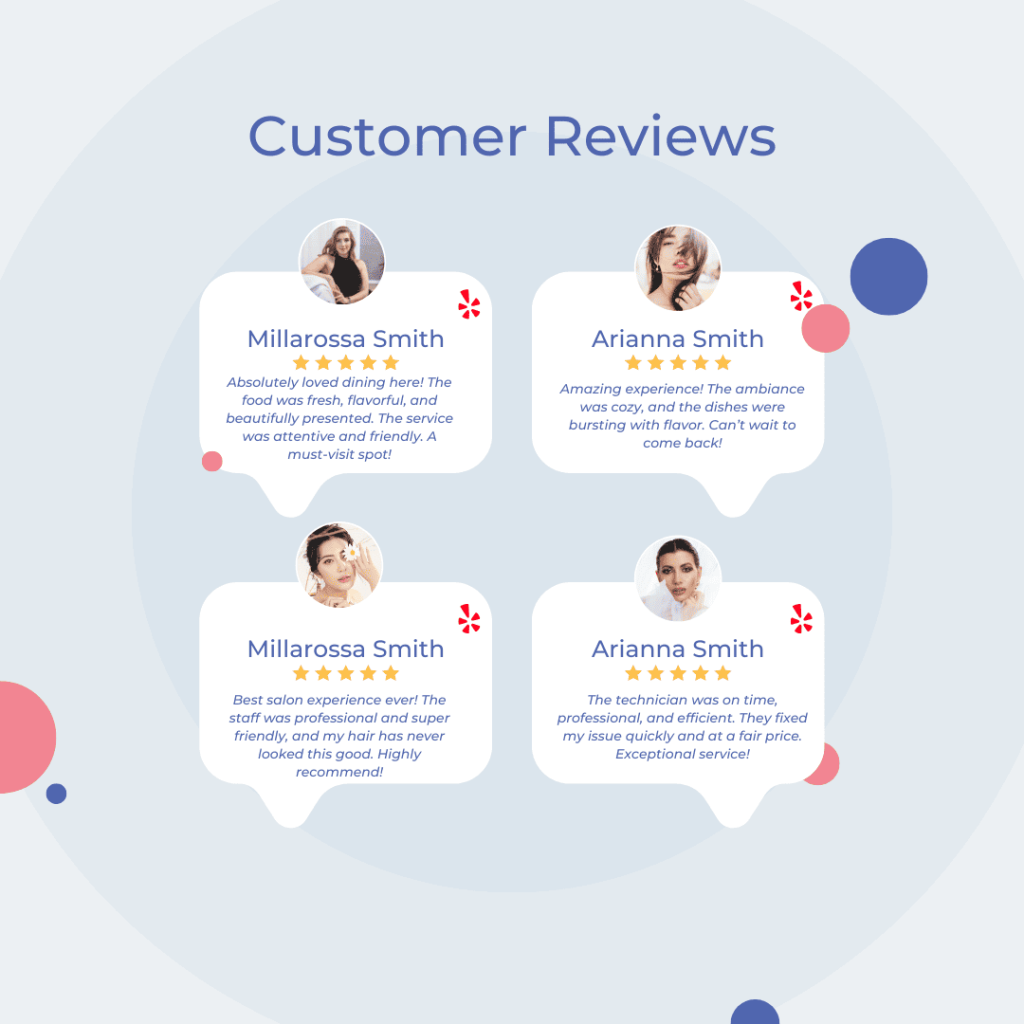 customer reviews for good service