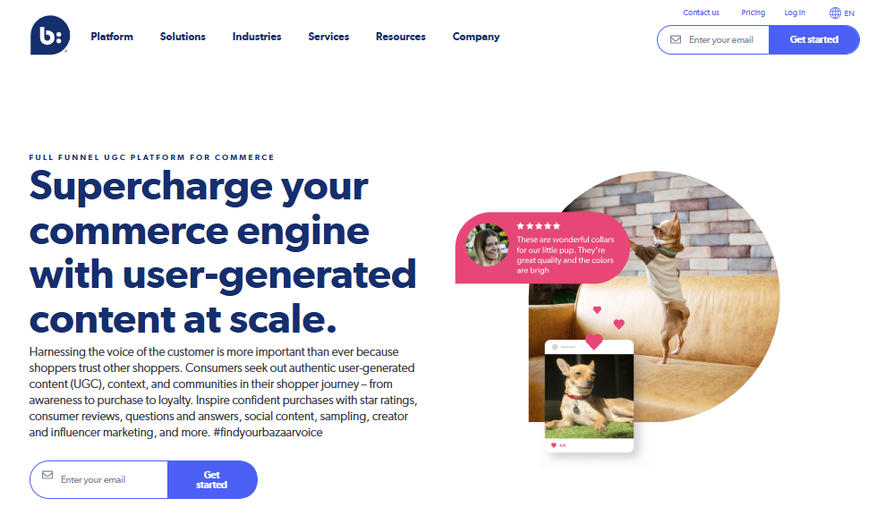 bazaarvoice: ugc reviews and ratings platform