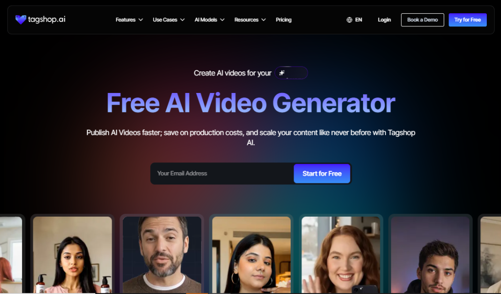 Tagshop AI Video Generator