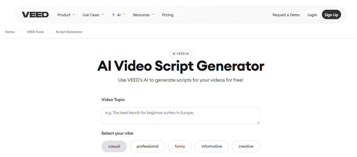AI script generators