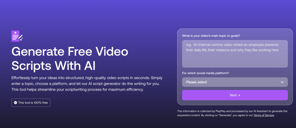 best AI script generators