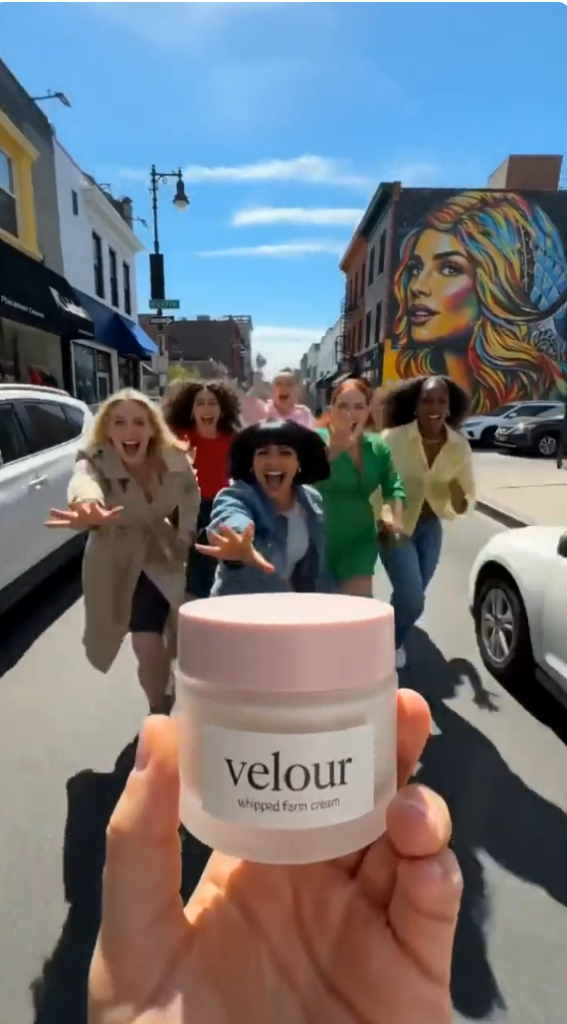 beauty product video example