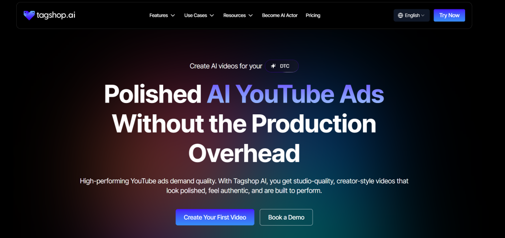 Tagshop AI is the best ugc video generator