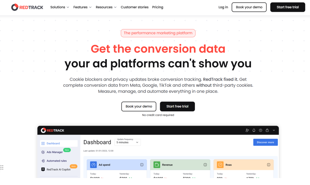 RedTrack performance marketing tools