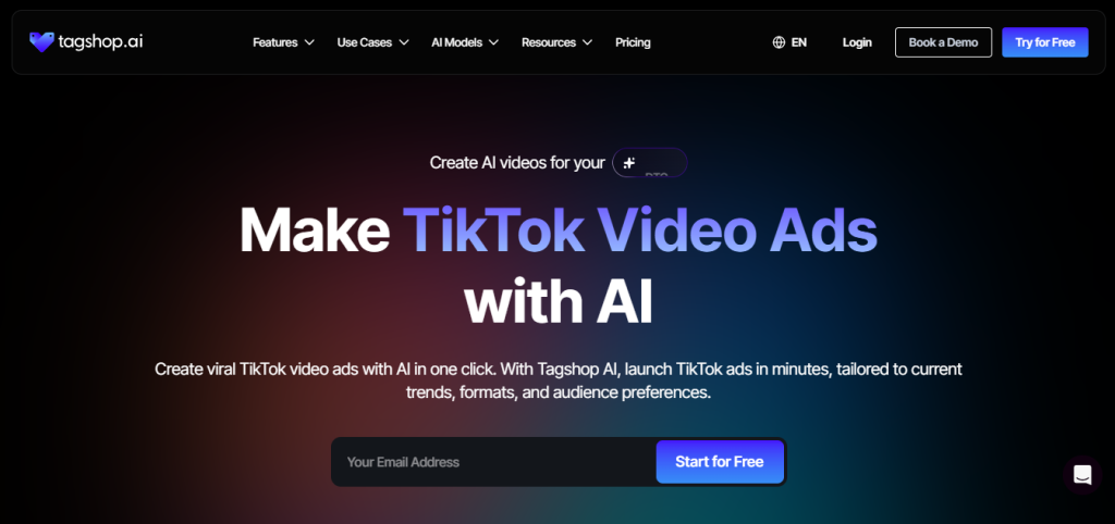 Tagshop AI TikTok Video Generator