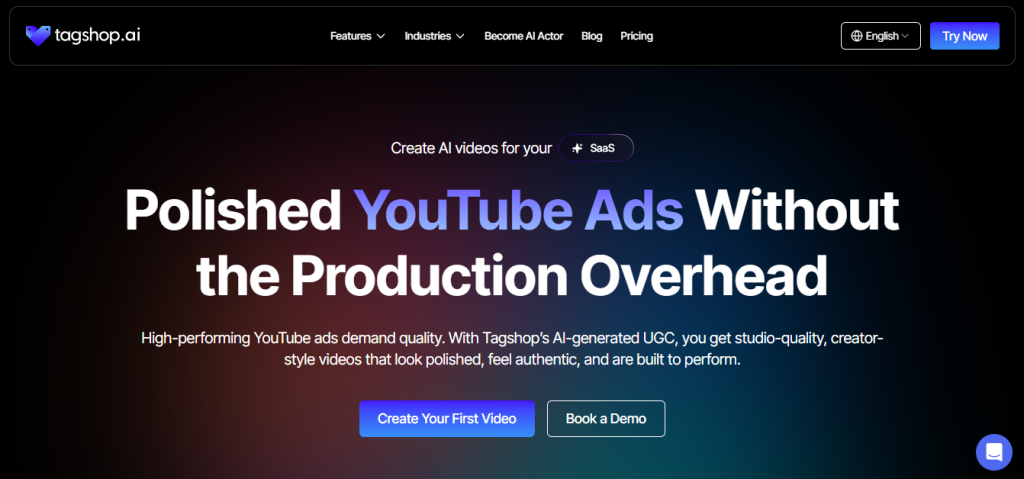 Tagshop AI is one of the best YouTube Ad Generators