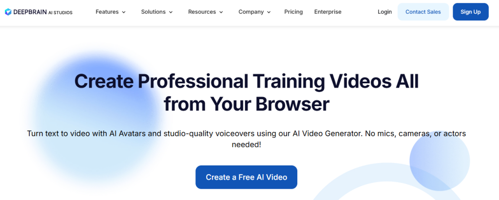 AI Training Video Software
