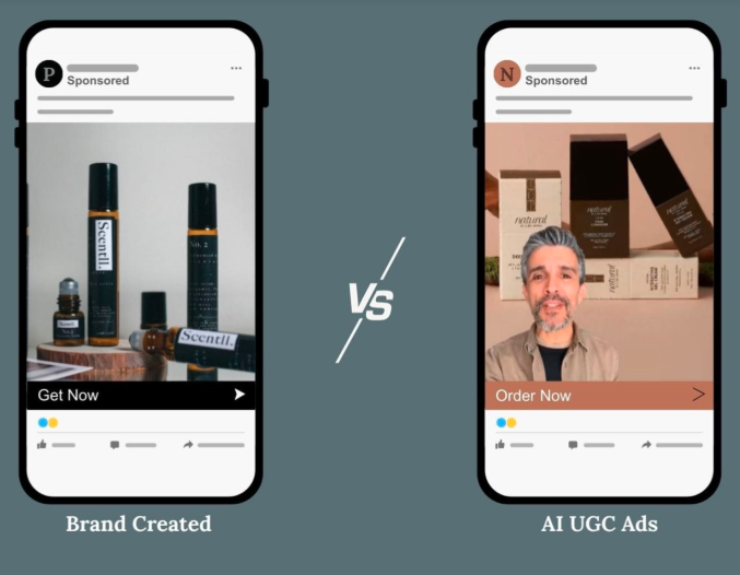 Difference betwen traditional ads and AI UGC ads