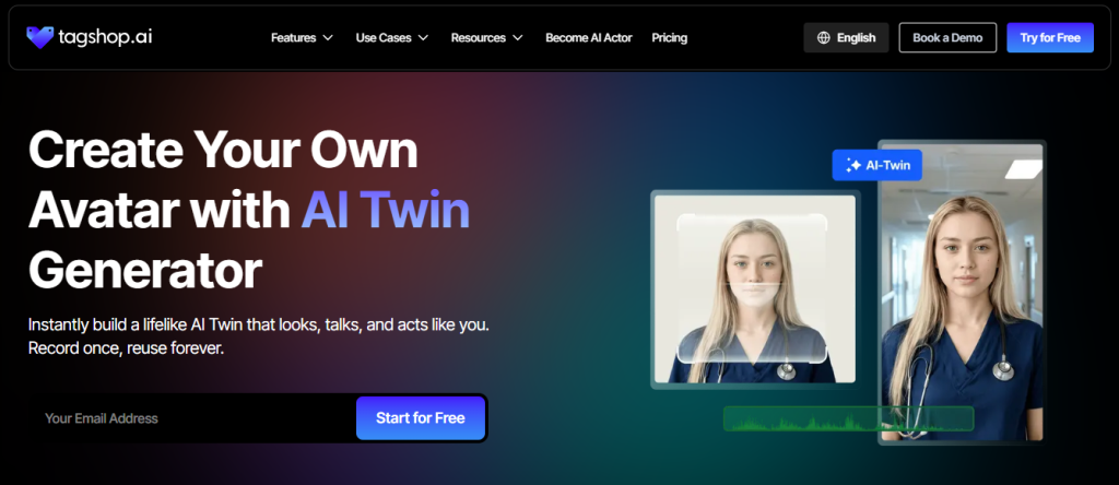 Tagshop is best AI twin generator