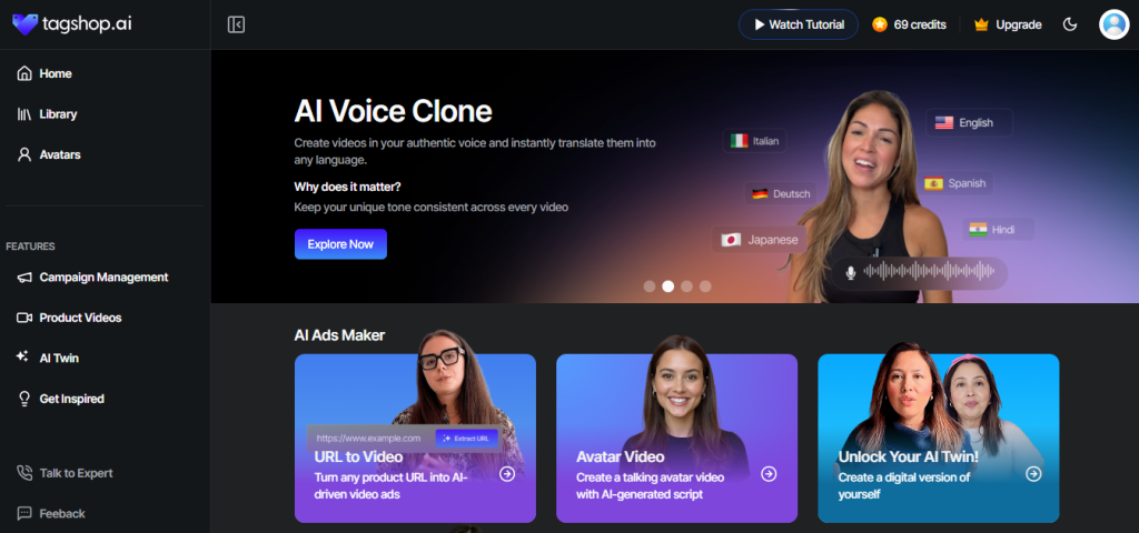 Login to Ai ugc video generator