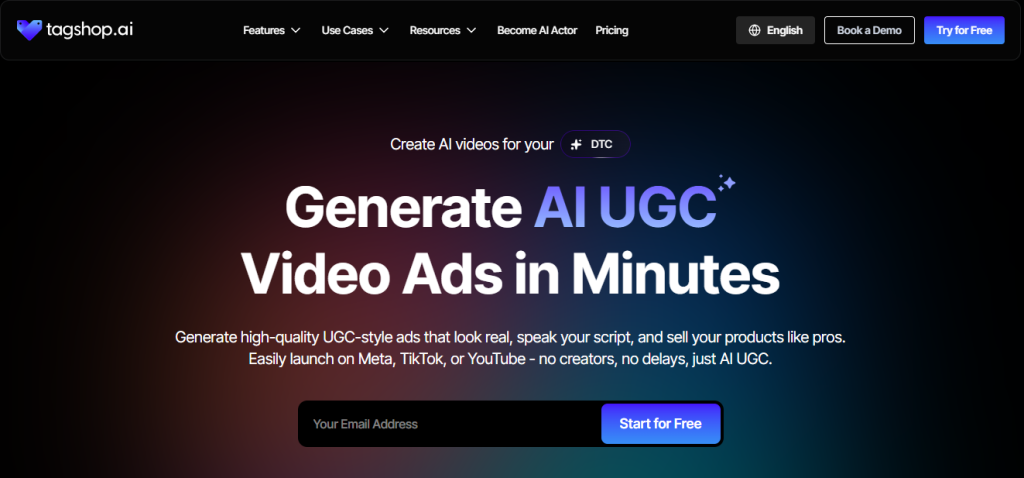 Tagshop AI as one f the best Fliki AI alternatives