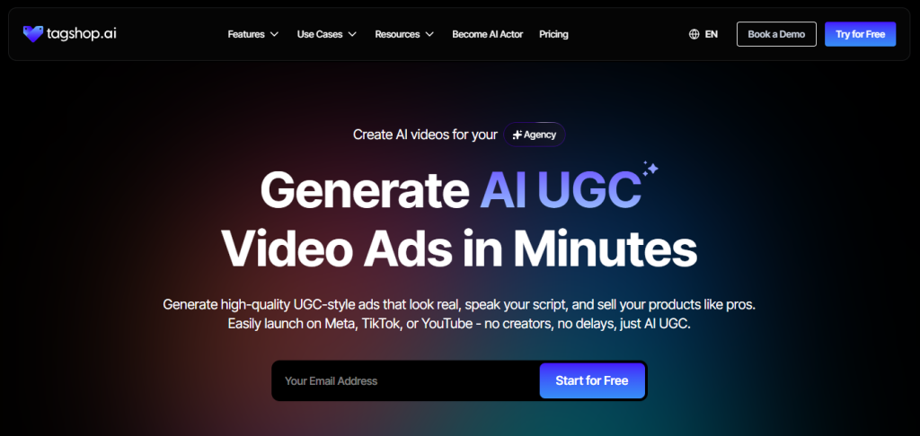 Tagshop AI tool for holiday marketing