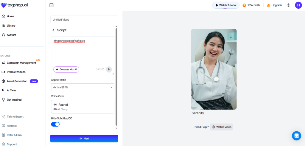 AI avatar UGC-style ads