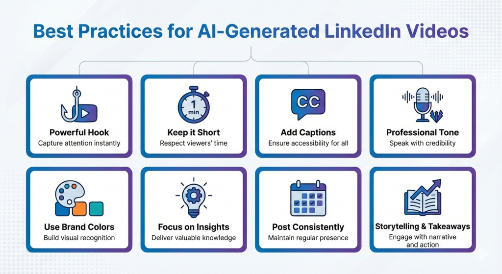 Best Practices for AI-Generated LinkedIn Videos