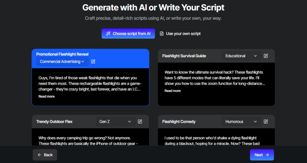 Product demo videos with Ai voices