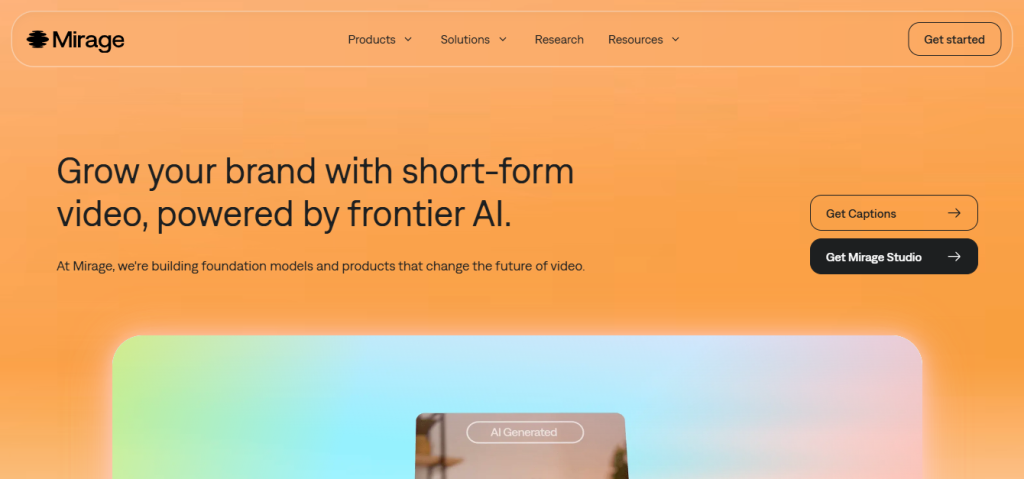 mirage ai alternatives