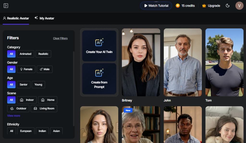 AI avatars for UGC videos
