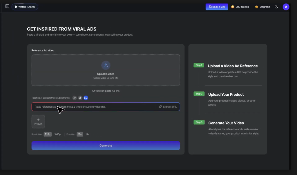 ai ad clone by tagshop ai